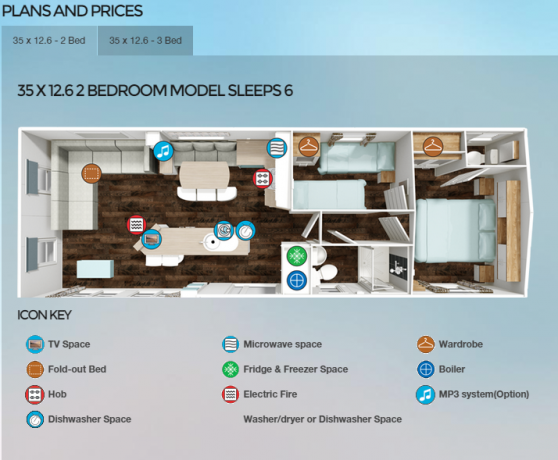 Layout page Willerby Azure